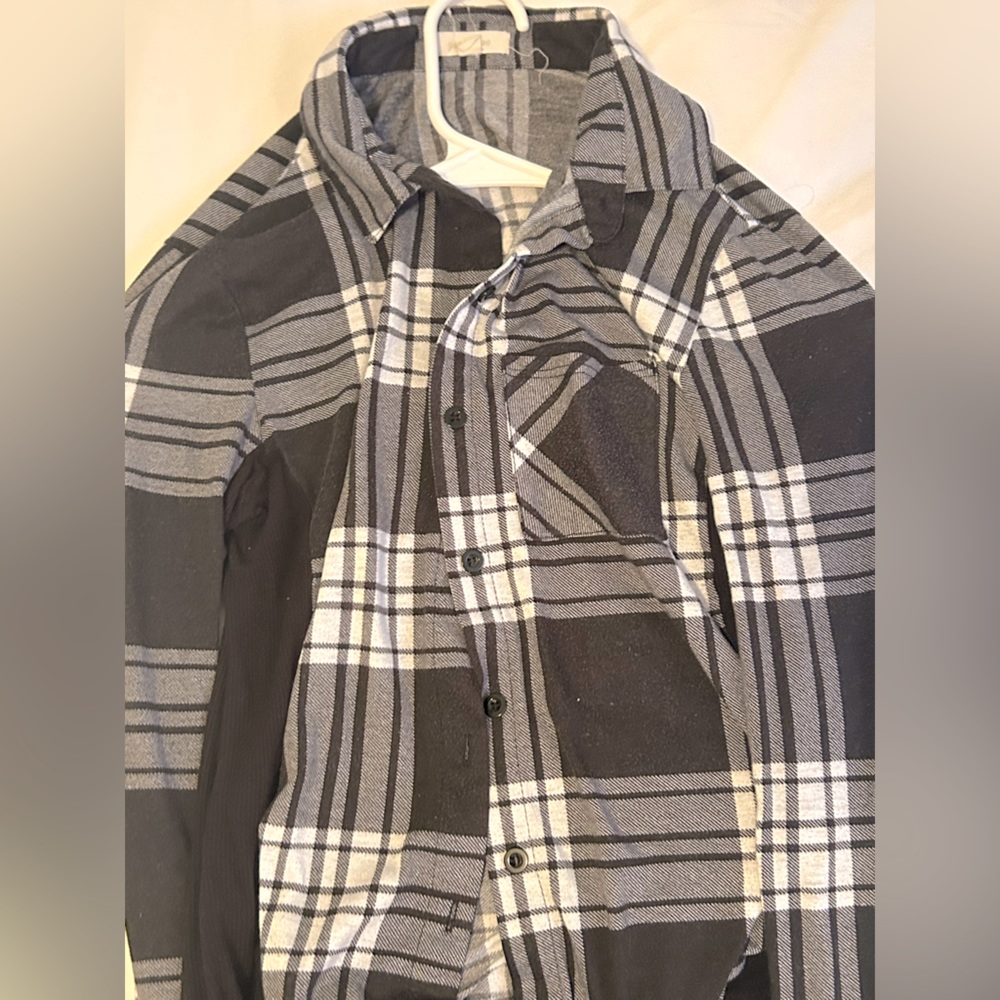Black and white flannel